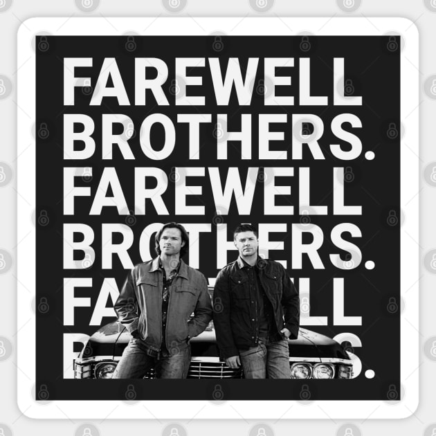 Farewell Winchesters Sticker by abcmaria